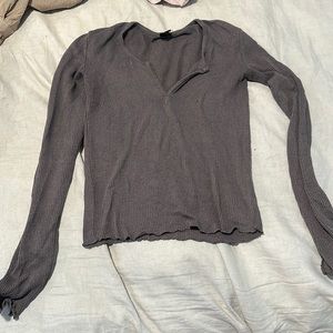 Urban outfitters Grey Henley longsleeve, light material